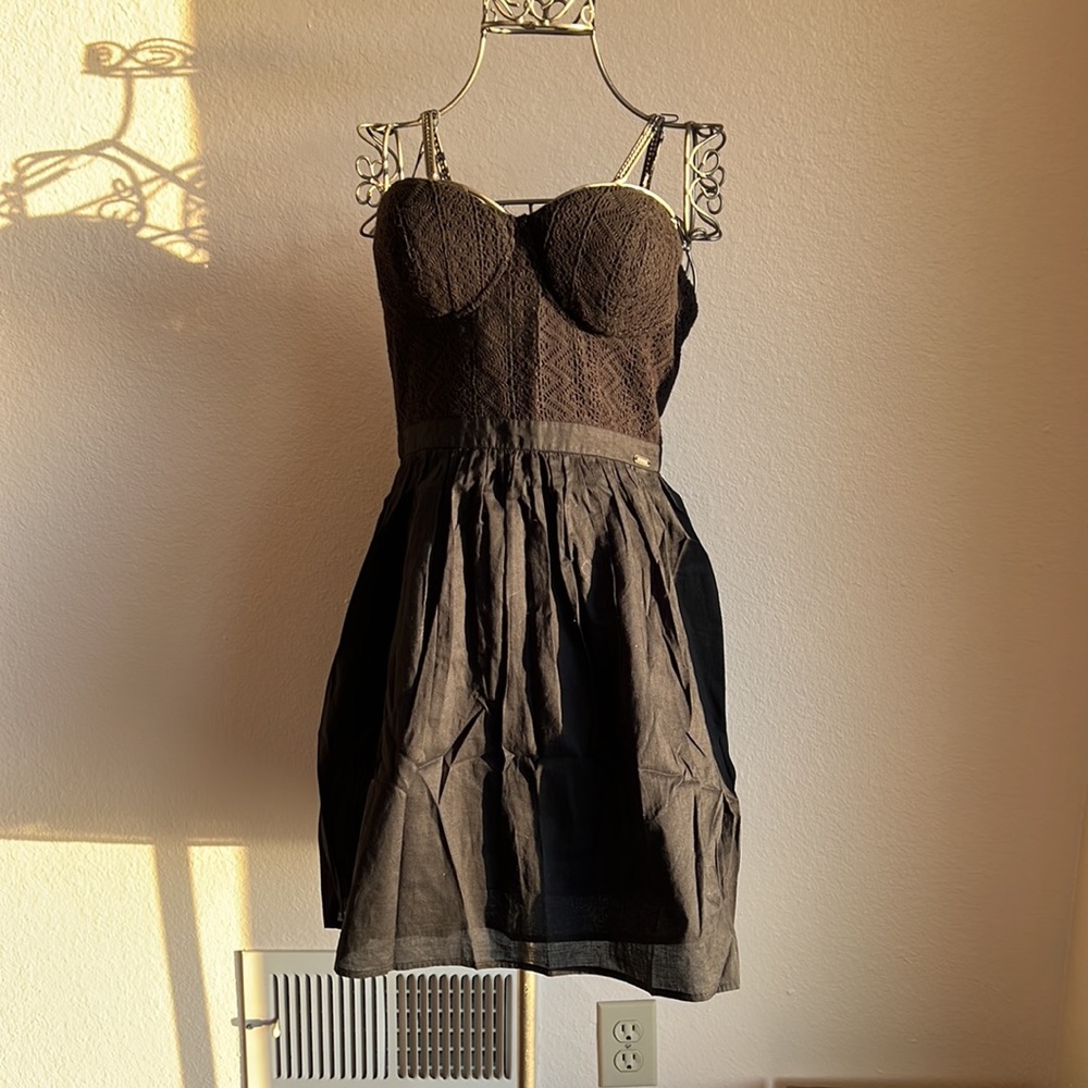 Guess black mini party dress